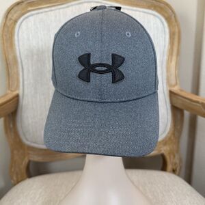 New Under Armour mens Gray cap casual baseball minimalist  L/XL dad hat sports